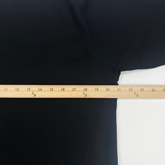 A.J. Bari Vintage Black Midi Cocktail Dress Beaded Detail Size 4 Long Sleeve - Picture 12 of 14